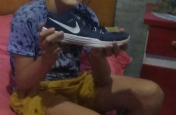 Rivadavia lo hizo: ¡Nahuel ya tiene sus zapatillas n° 49!